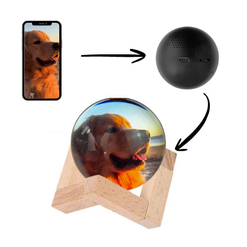 Customizable Video Glass Ball