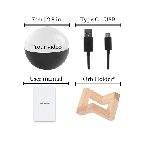 Customizable Video Glass Ball