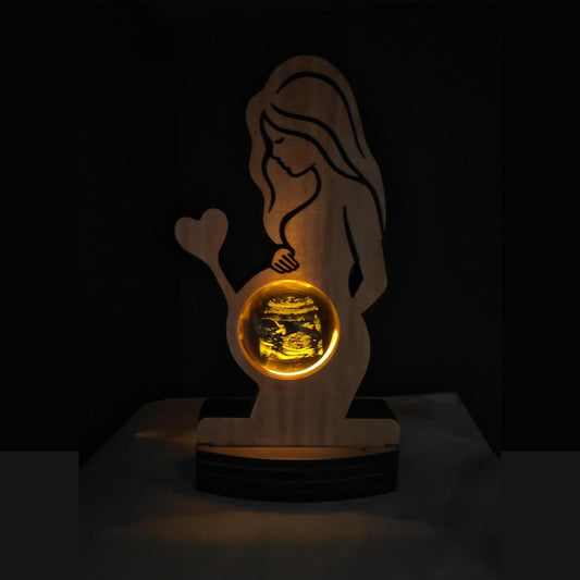 Personalized Baby Ultrasound Photo Crystal Ball