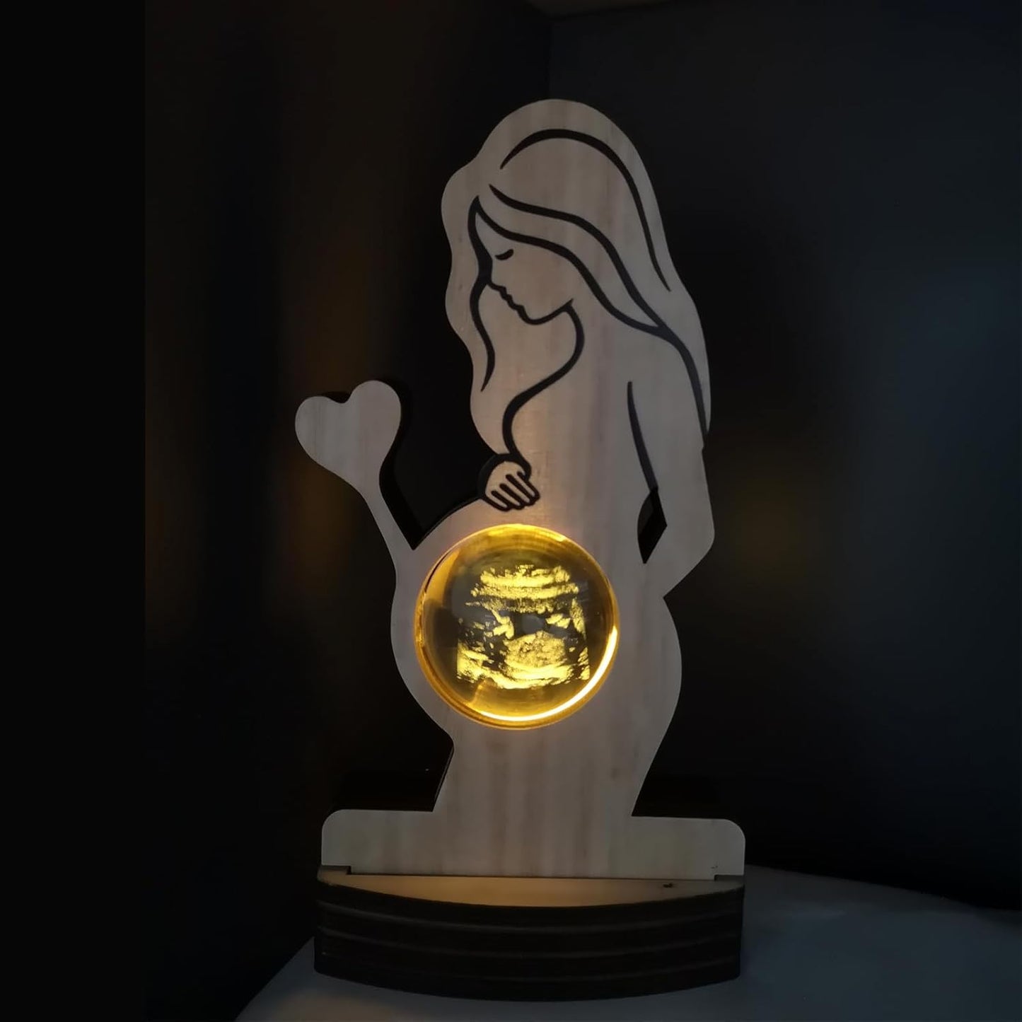 Personalized Baby Ultrasound Photo Crystal Ball