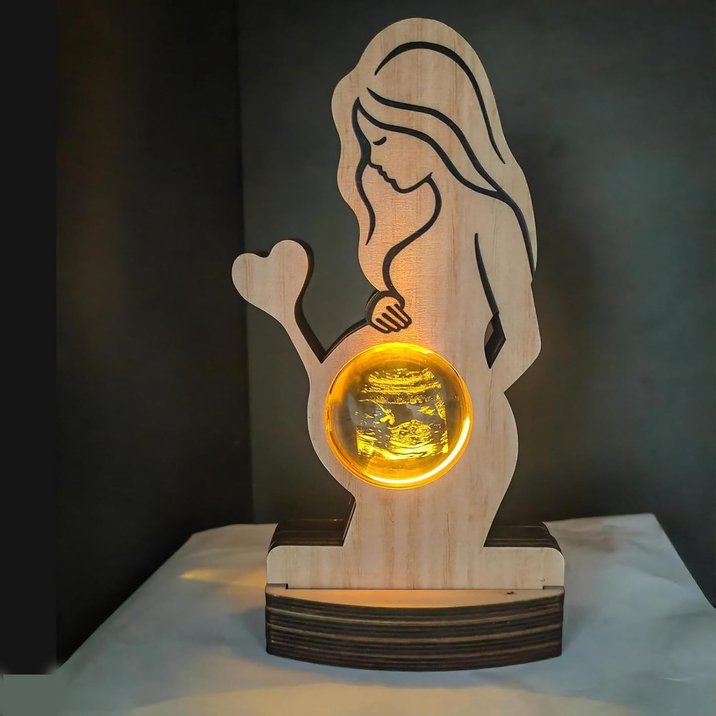Personalized Baby Ultrasound Photo Crystal Ball