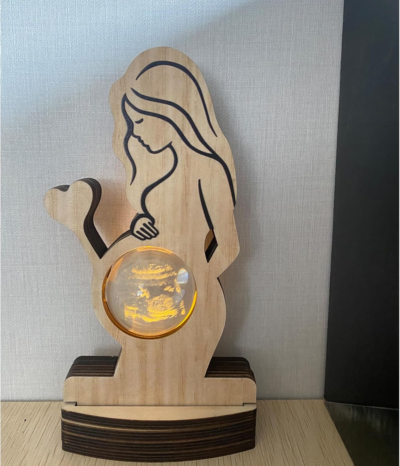 Personalized Baby Ultrasound Photo Crystal Ball