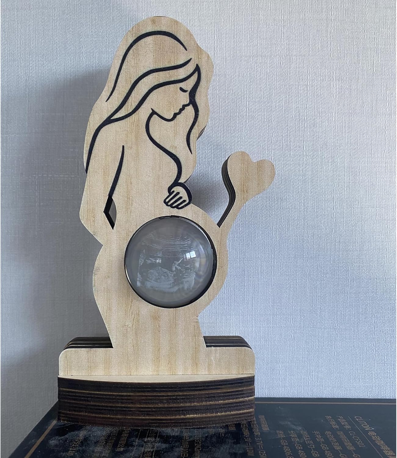 Personalized Baby Ultrasound Photo Crystal Ball