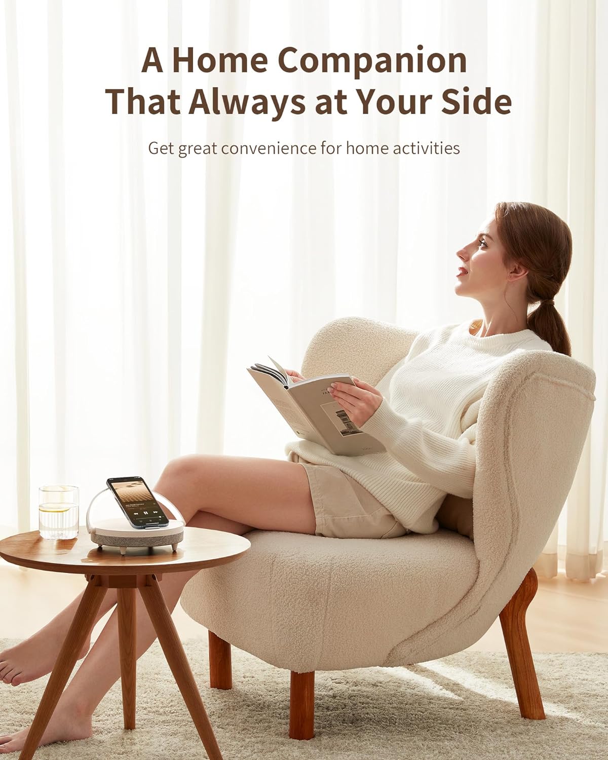 Bedside Lamp Wireless Charger LED Table Lamp