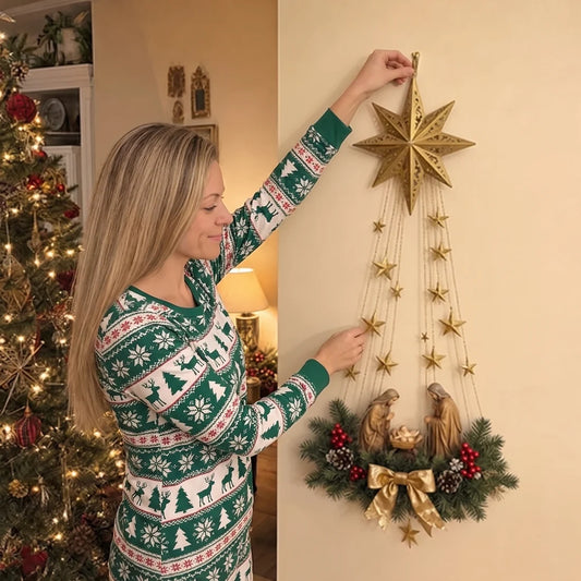 Bethlehem Star of Faith Lighted Nativity Wall Decor