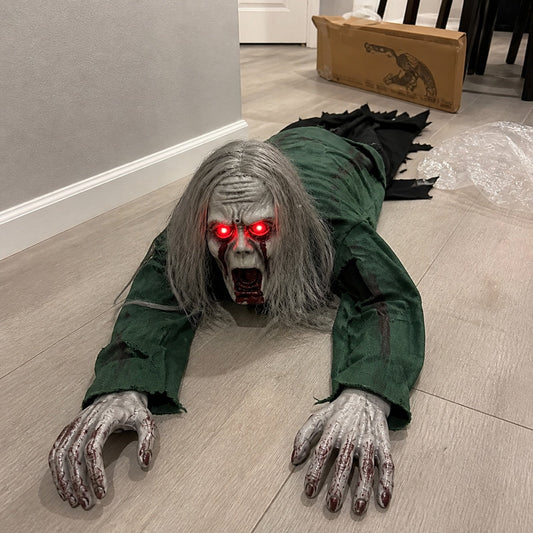 Creepy Crawling Halloween Prop – Motion Activated Zombie