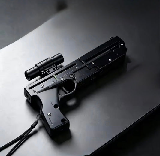 Foldable Aluminium Alloy Slingshot with Rail Laser Sight