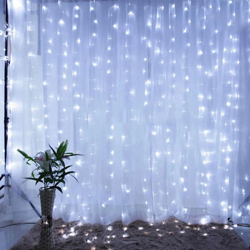 Christmas Curtain LED String Lights
