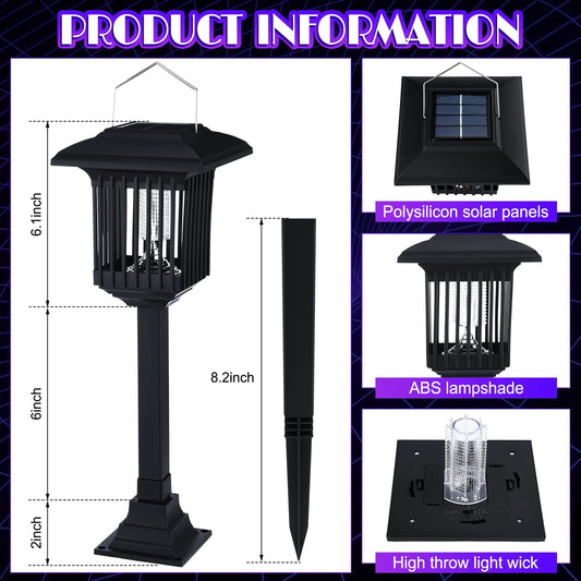 Solar-Powered Outdoor Light and Insect Trap