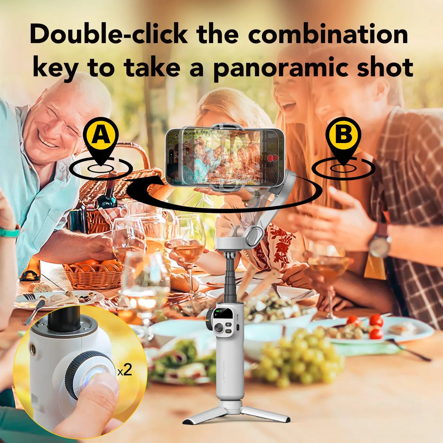 Smart Gimbal Stabilizer for Smartphone