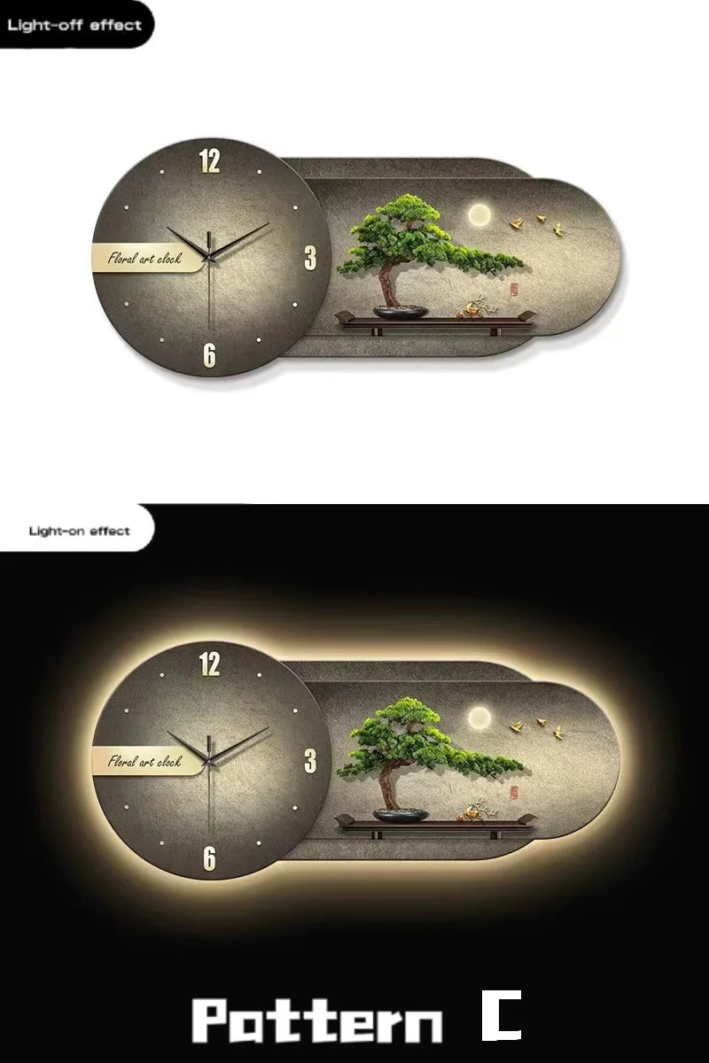 Clock Decoration Wall Lamp