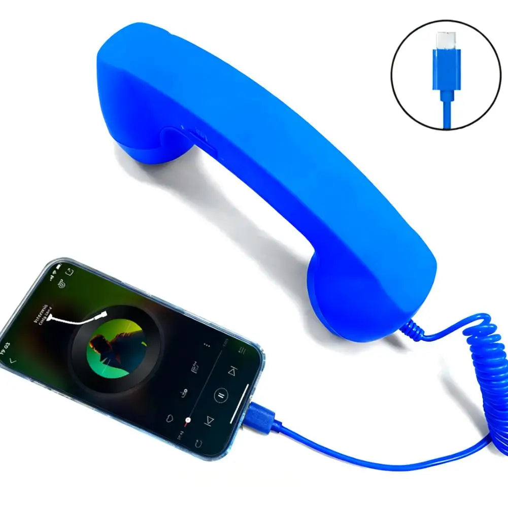 Retro Telephone Receiver Classic Style, Modern Connection
