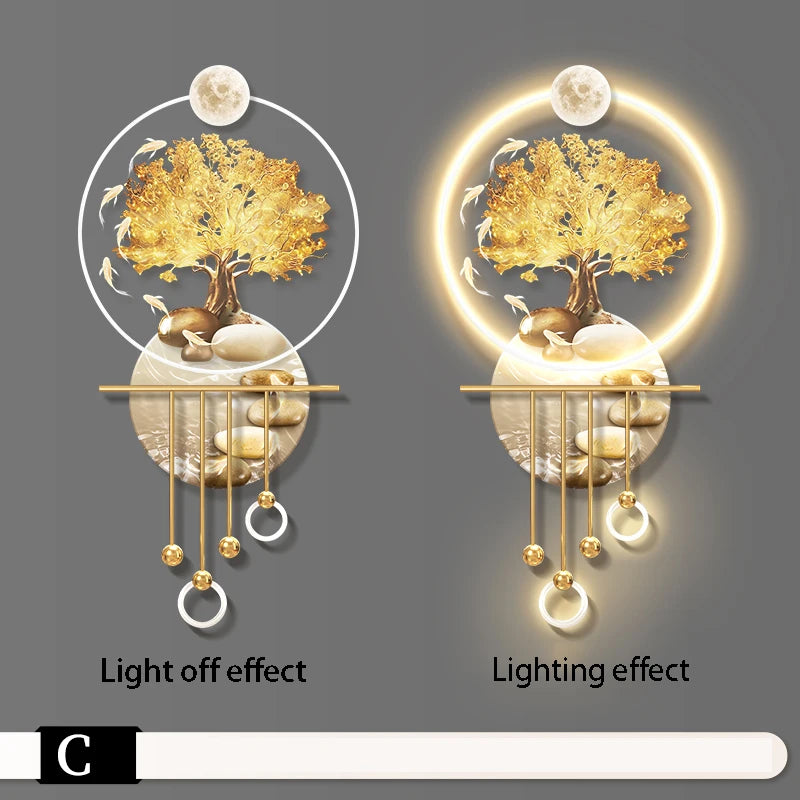 Fortune Tree Wall Lamp