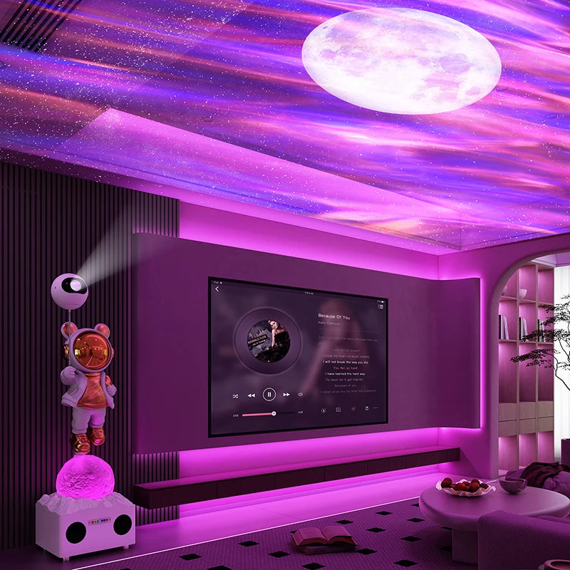 Luminous Rabbit Astronaut Statue Speaker