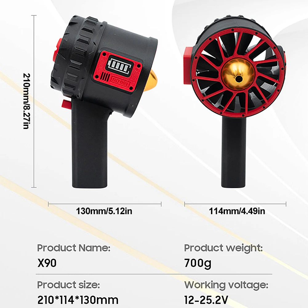 90mm Turbo Jet Fan 3000W 5000g Thrust