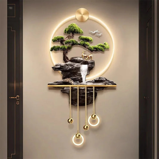 Crystal Porcelain Mural Light Wall Lamp