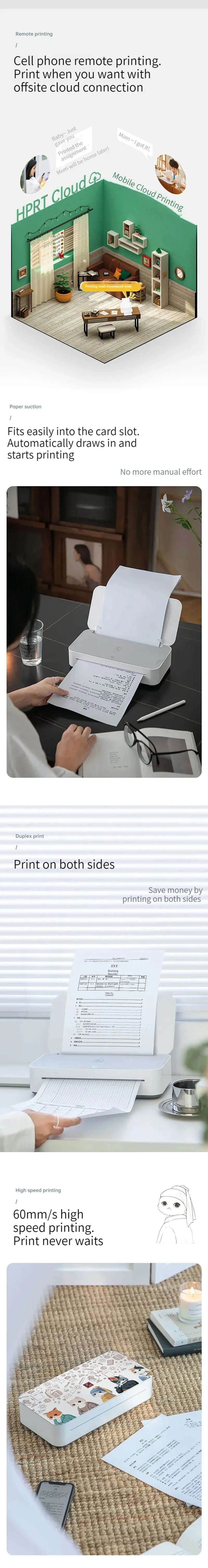 Portable Printer Thermal Wireless