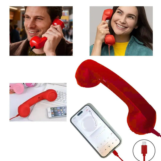 Retro Telephone Receiver Classic Style, Modern Connection
