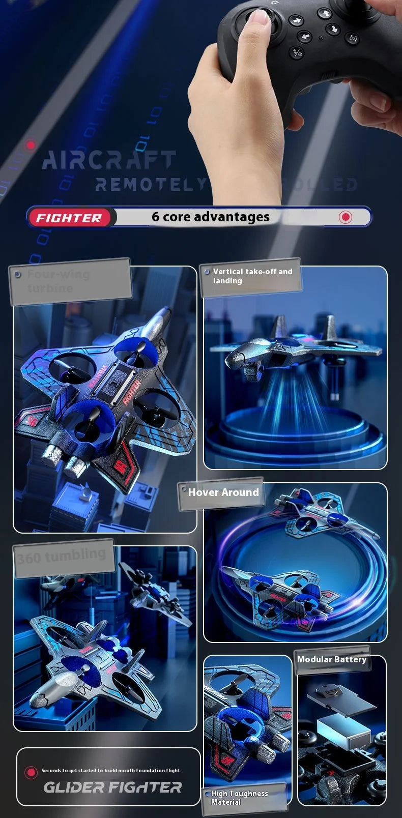Remote Control Fighter Airplane