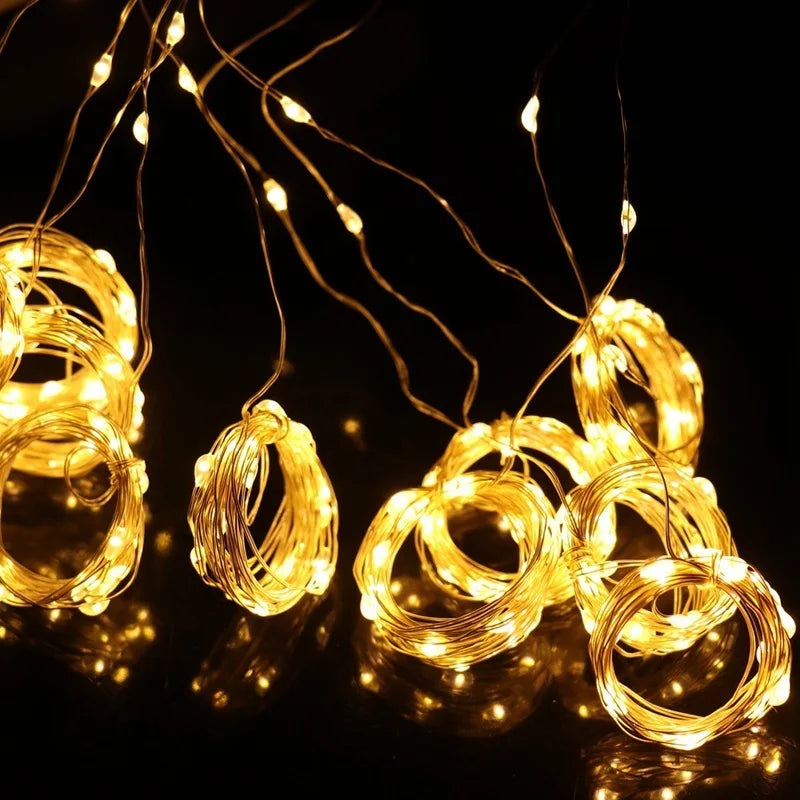 Christmas Curtain LED String Lights