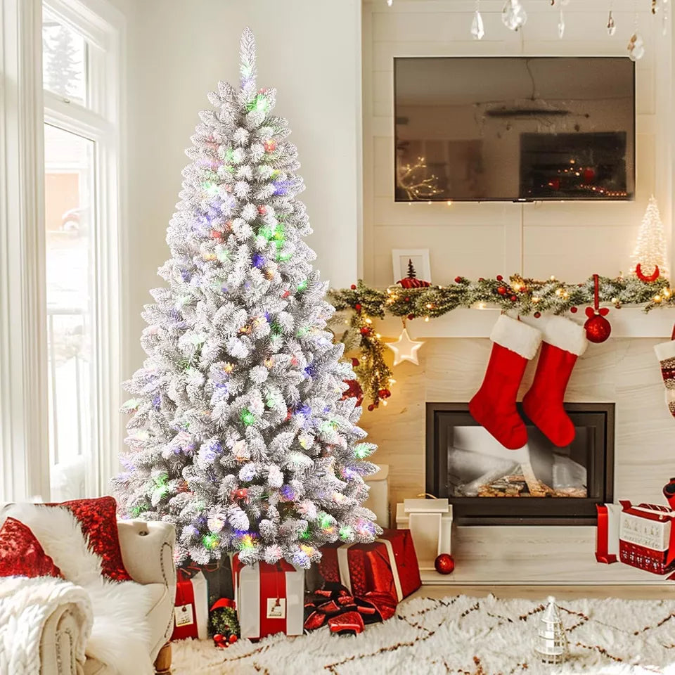 Árbol de Navidad predecorado desplegable de 6 pies