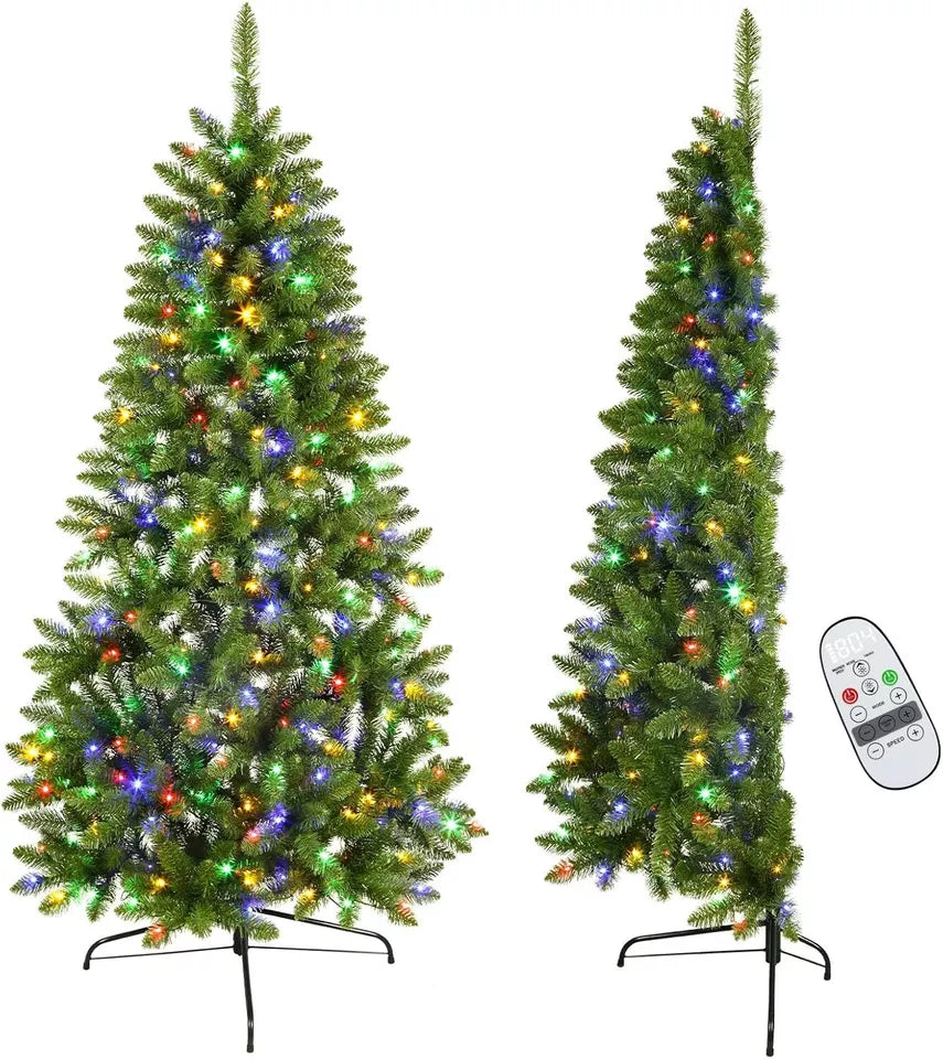 Árbol de Navidad predecorado desplegable de 6 pies