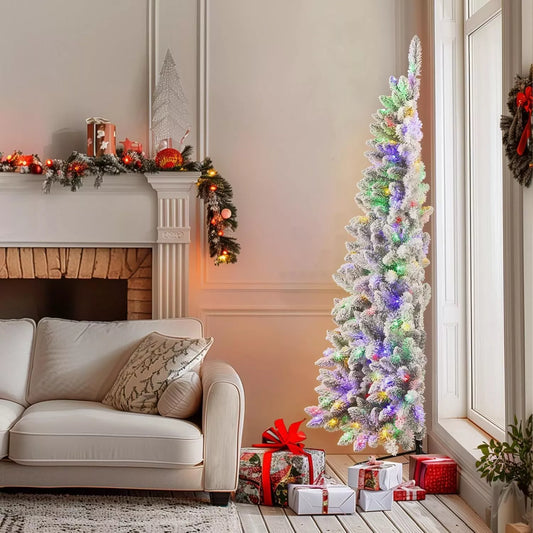 Árbol de Navidad predecorado desplegable de 6 pies