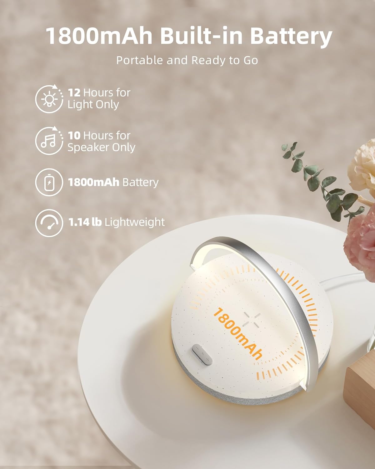 Lámpara de noche con cargador inalámbrico y lámpara de mesa LED