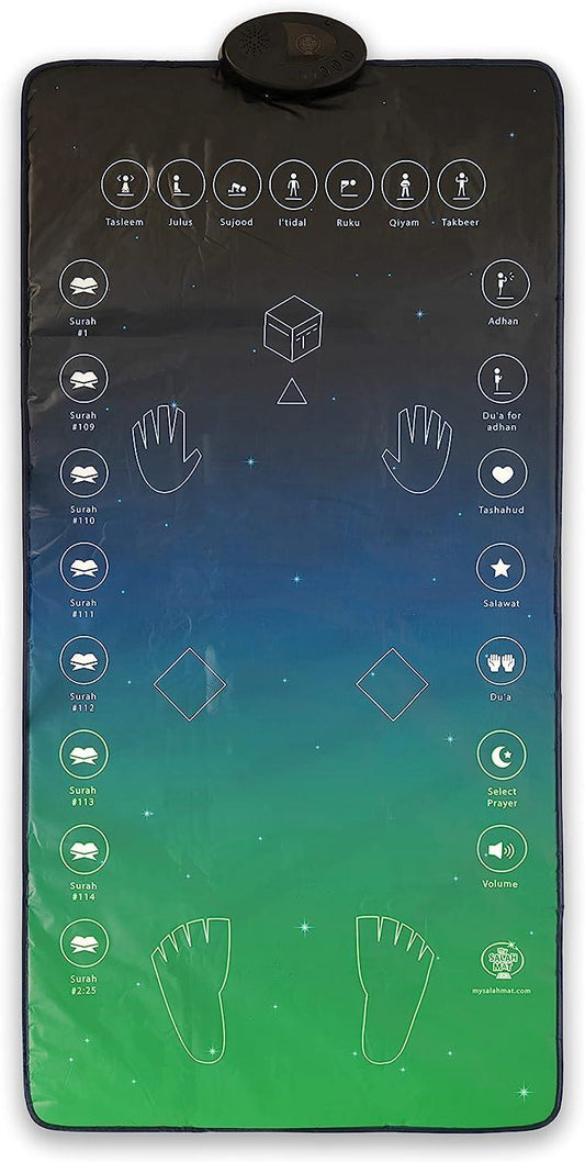 Alfombrilla de oración interactiva inteligente para musulmanes