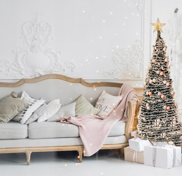 White Pop Up Pre-Decorated Christmas Tree