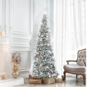 6 ft Pop Up Pre-Decorated Christmas Tree White