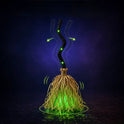 Animated Halloween Witch Broom with Lights, Music & Motion