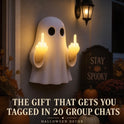 Halloween Ghost Middle Finger Glow Night Light
