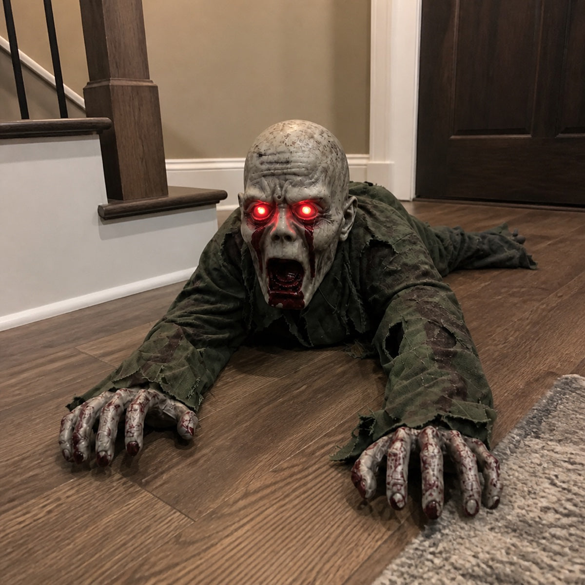 Creepy Crawling Halloween Prop – Motion Activated Zombie