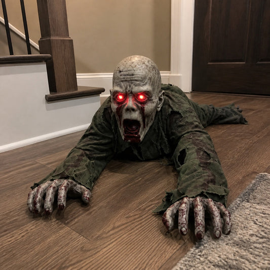 Creepy Crawling Halloween Prop – Motion Activated Zombie