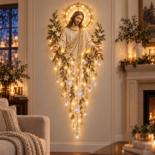 Light of Christ Cascade Faith-Inspired LED Wall Decor