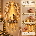 Angel Wings Sacred Nativity Starfall Wall Hanging