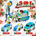 Magnetic Dino Transforming Cars