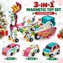 Magnetic Dino Transforming Cars