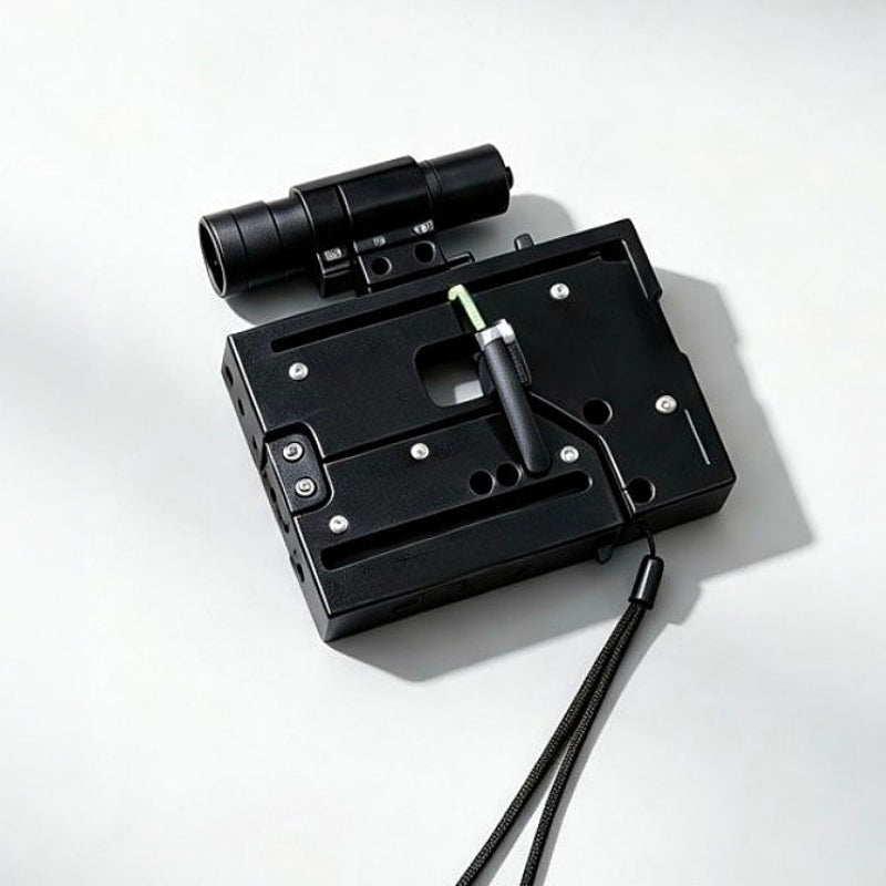 Foldable Aluminium Alloy Slingshot with Rail Laser Sight