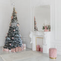 White Pop Up Pre-Decorated Christmas Tree
