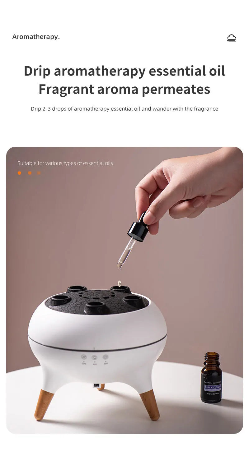 Dynamic Flame Jellyfish Aromatherapy Humidifier