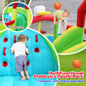 Piscina con tobogán acuático inflable