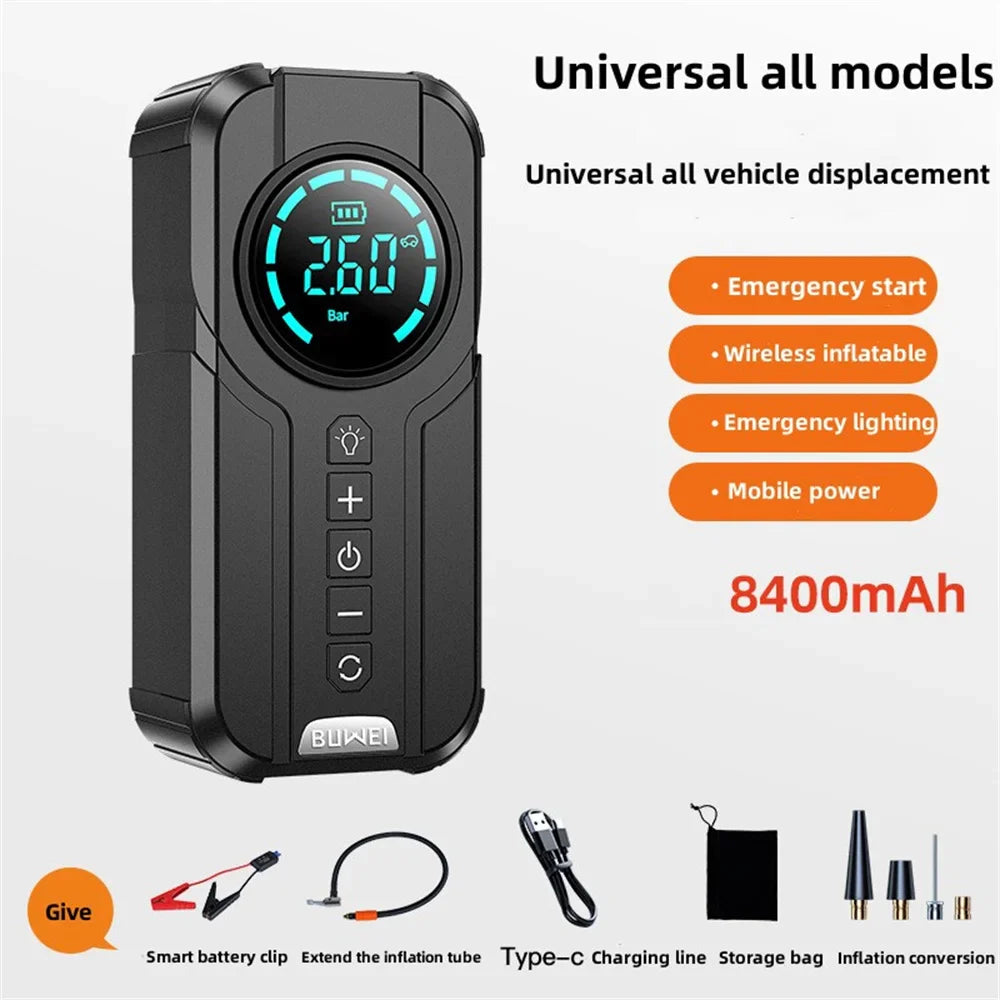 4 In 1 Car Wireless Portable Power Bank