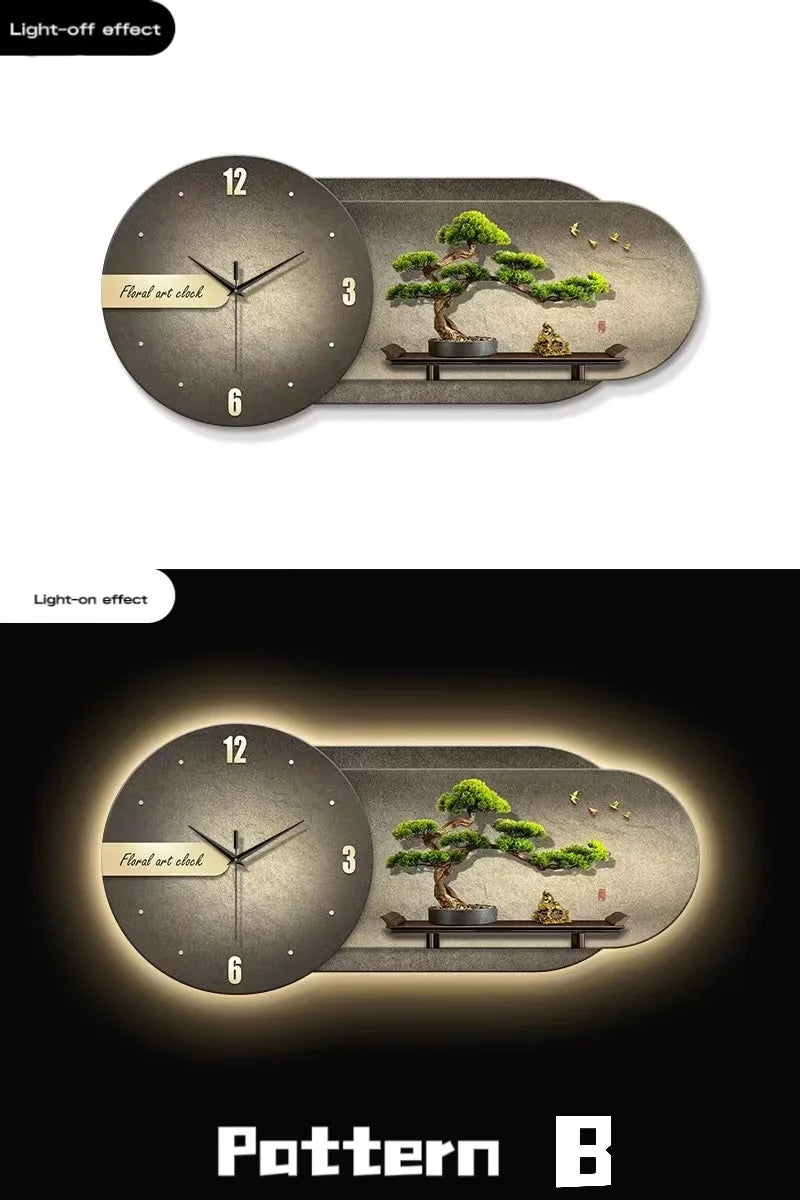 Clock Decoration Wall Lamp