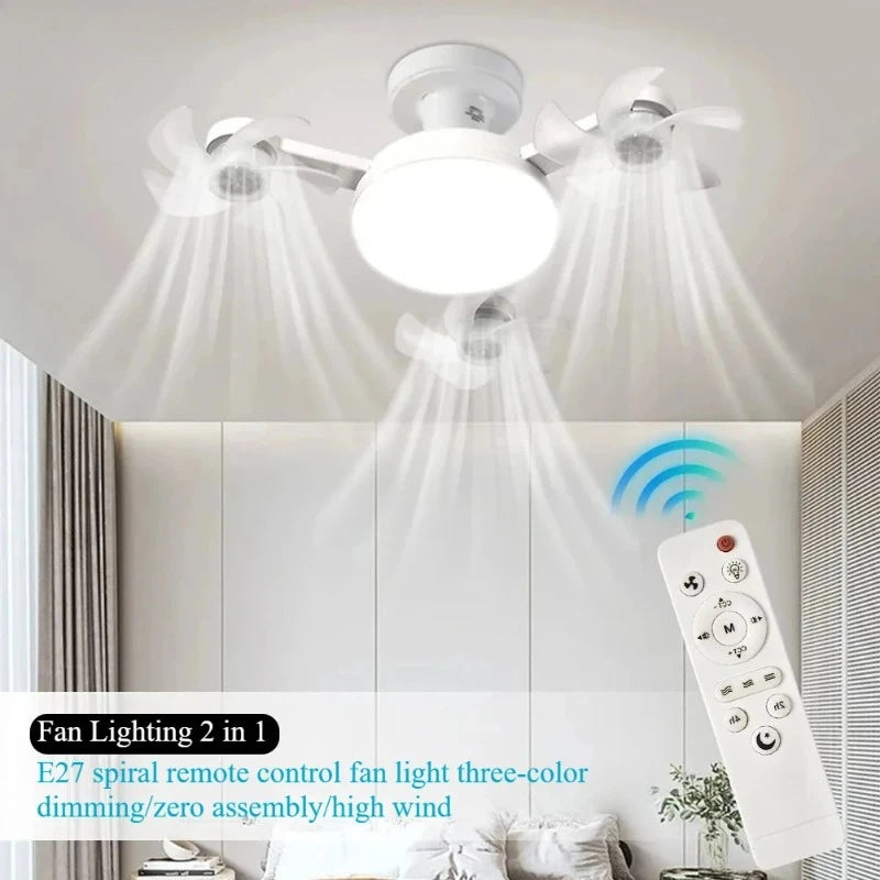 Drone Design Silent Ceiling Fan Light