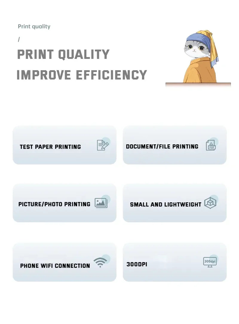 Portable Printer Thermal Wireless