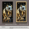 Panda Decoration Painting Hanging Painting Corridor Mural Light Room Decoration Lamp Home Decorations Interior Wall Light Led Li