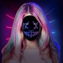 Máscara facial LED