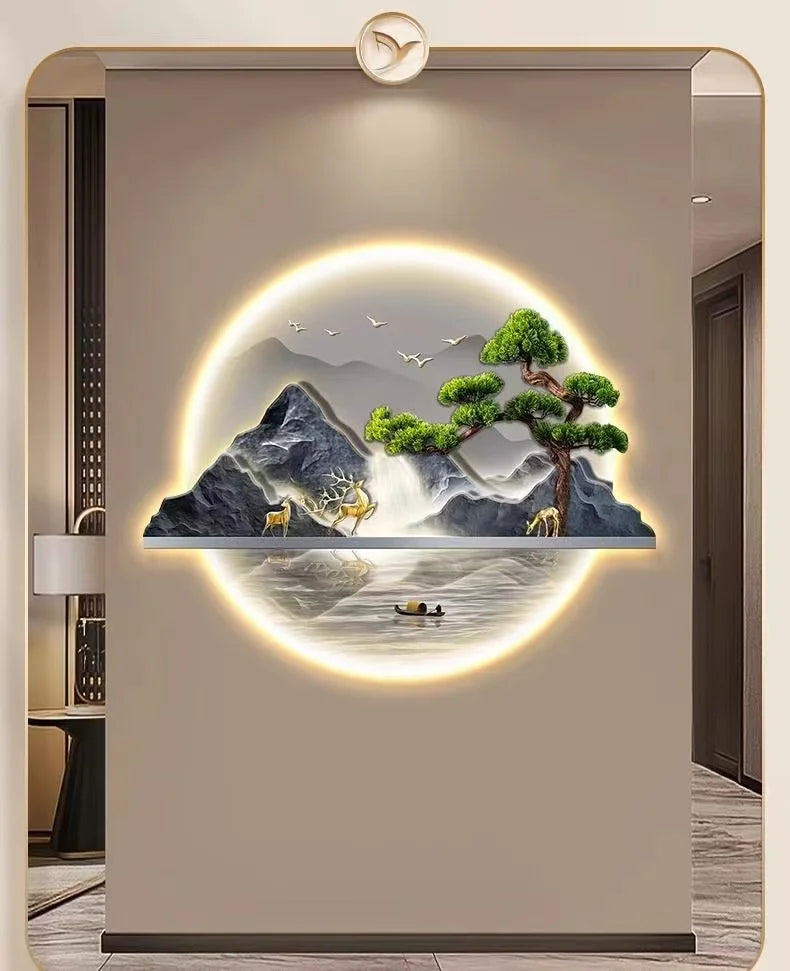 Bonsai Tree Decoration Wall Lamp